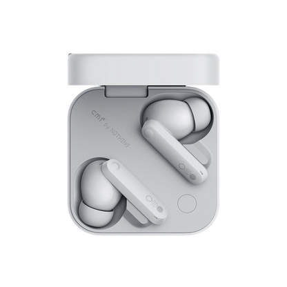 CMF by Nothing Wireless Earbuds with 50 dB Active Noise Cancellation, Hi-Res + LDAC Audio, Smart Dial, Dual Drivers, In-Ear (Dark Grey, Orange, Light Grey)