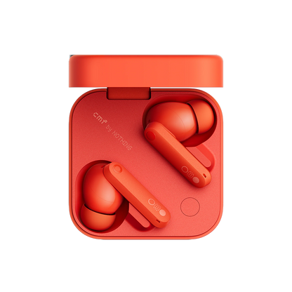 CMF by Nothing Wireless Earbuds with 50 dB Active Noise Cancellation, Hi-Res + LDAC Audio, Smart Dial, Dual Drivers, In-Ear (Dark Grey, Orange, Light Grey)