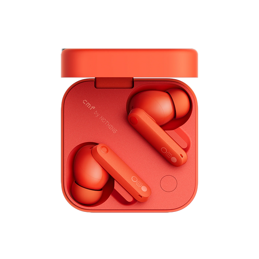CMF by Nothing Wireless Earbuds with 50 dB Active Noise Cancellation, Hi-Res + LDAC Audio, Smart Dial, Dual Drivers, In-Ear (Dark Grey, Orange, Light Grey)
