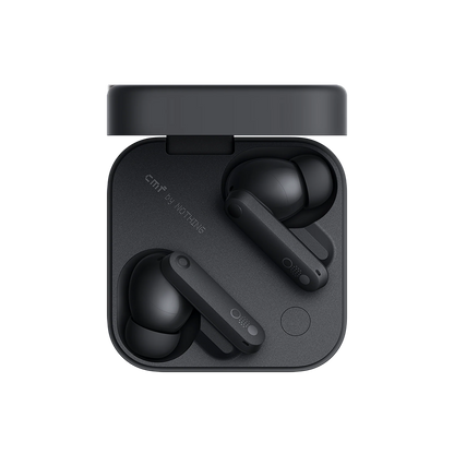CMF by Nothing Wireless Earbuds with 50 dB Active Noise Cancellation, Hi-Res + LDAC Audio, Smart Dial, Dual Drivers, In-Ear (Dark Grey, Orange, Light Grey)