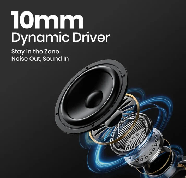 Neckband Bluetooth Earphones with Transparent Design, Up to 40H Playtime, Bluetooth 5.2, Advanced Audio Features, HD Voice, Premium Fit (Green)