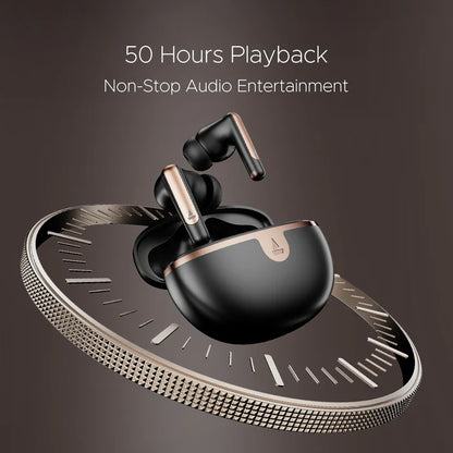 boAt Airdopes 161 ANC Elite Wireless Earbuds with Active Noise Cancellation up to 32dB, ENx Technology, BEAST Mode, Bluetooth Earbuds (Black)