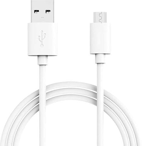 Micro-USB data and charging cable (white)