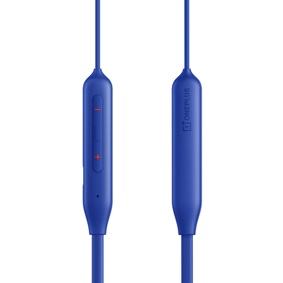 OnePlus Bullets Z2 Wireless Bluetooth Neckband Earphones with Mic – Bombastic Bass, 12.4mm Drivers, 10-Min Quick Charge, 20H Music, 30H Battery (Beam Blue)