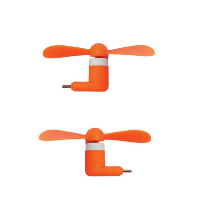 Mini Type-C USB Portable Fan – Compact & Lightweight Cooling Solution (White, Blue, Pink, Green, Black, Orange)