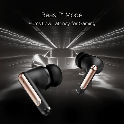 boAt Airdopes 161 ANC Elite Wireless Earbuds with Active Noise Cancellation up to 32dB, ENx Technology, BEAST Mode, Bluetooth Earbuds (Black)