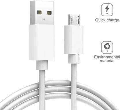 Micro-USB data and charging cable (white)