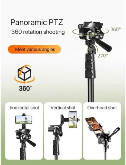 NP2588 72-Inch Tripod with Monopod – Versatile, Easy-to-Use Tripod for Indoor & Outdoor Photo and Video Recording (Black)