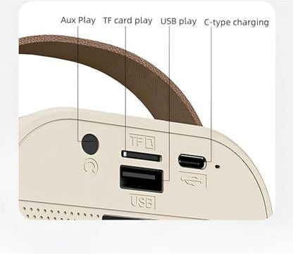 K12 Wireless Mini Karaoke Bluetooth Speaker with Microphone & LED Lights – Portable Musical Toy for Kids, Boys, Girls & Adults, Cute Birthday Gift (Blue)