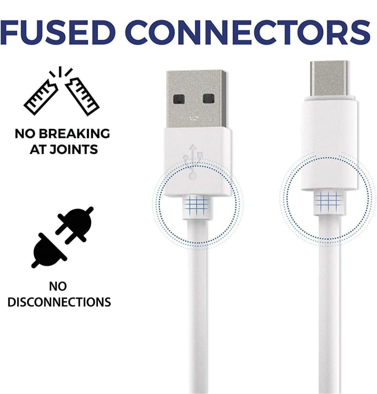 USB-C Data and Charging Cable (White)