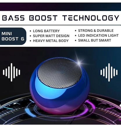 JBL Mini Boost M5 Portable Bluetooth Speaker – Compact Wireless Speaker, High-Quality Sound, Rechargeable Battery, Travel-Friendly (Silver)