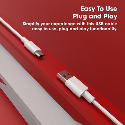 USB-C Data and Charging Cable (White)