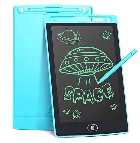 8.5 Inch LCD Writing Tablet Paperless Digital Drawing Board Erasable Handwriting Pad with Stylus Ultra-Thin Memo LCD Writing Slate for Kids and Adults Re-WRITE LCD Writing Pad (Blue)
