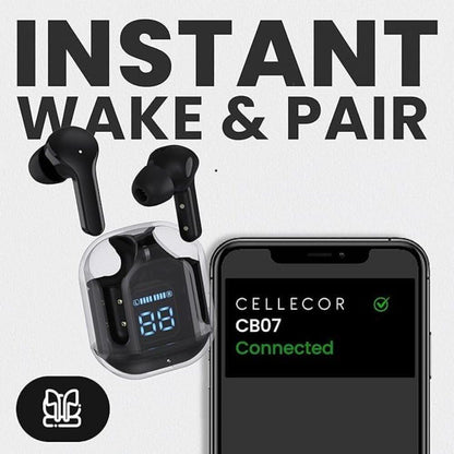 Ultrapods Max TWS Wireless Earbuds – ANC, Bluetooth 5.3, 24H Playtime, Gaming Mode, Built-in HD Mic (Black, White, Blue, Pink, Green)