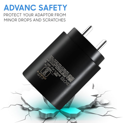Samsung 25W Super Fast Charging USB-C PD Charger Adapter – Type-C Fast Charge Wall Charger (Black)