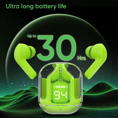 Ultrapods Max TWS Wireless Earbuds – ANC, Bluetooth 5.3, 24H Playtime, Gaming Mode, Built-in HD Mic (Black, White, Blue, Pink, Green)