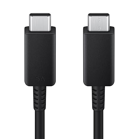 SAMSUNG 5A USB-C to USB-C Fast Charging Cable (Black)