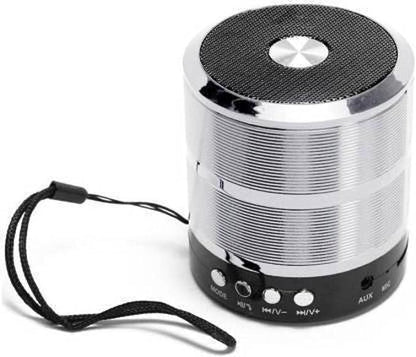 Rock Music RM-887 Bluetooth Wireless Speaker – Portable Compact Speaker with Clear Sound & Strong Bass (Silver)