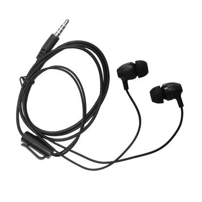 Universal 3.5mm Jack Wired Headphones with Mic – Strong Bass In‑Ear Earphones for All Smartphones (White, Black)