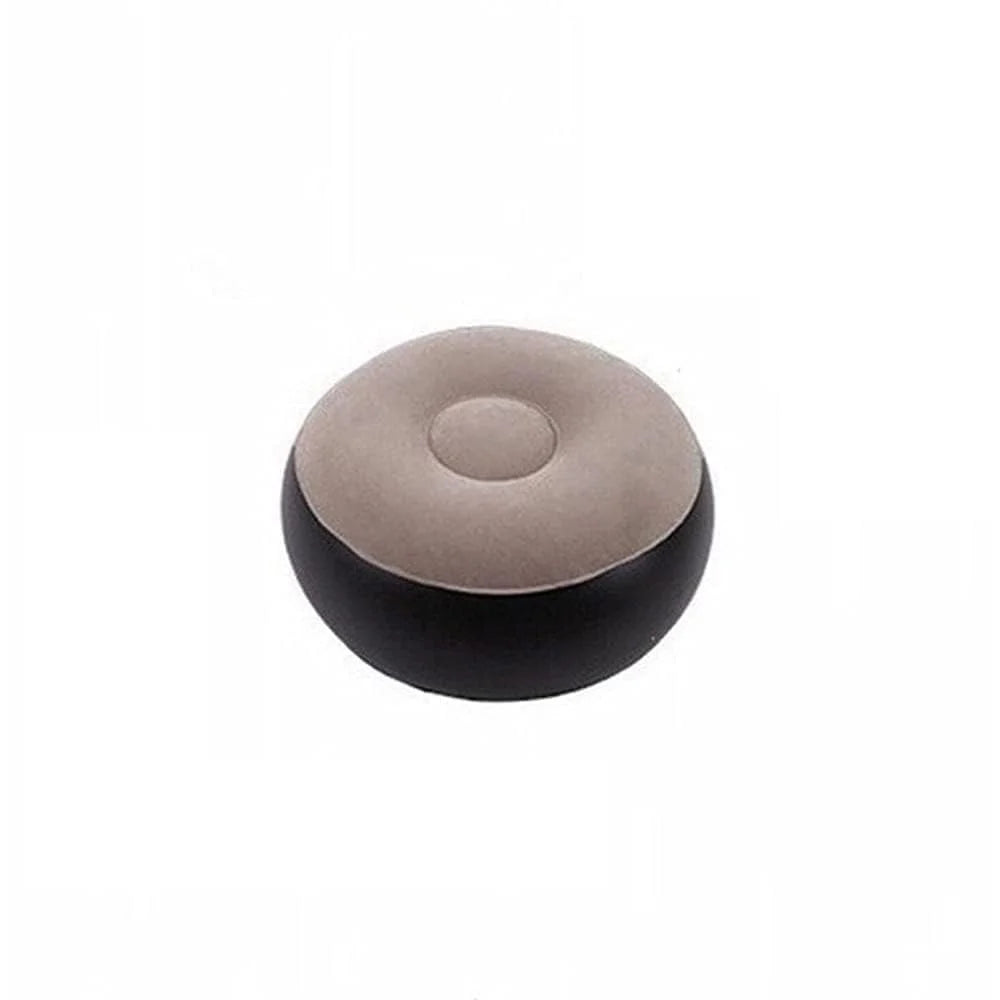 Inflatable Chair Sofa with Footstool – Portable Indoor & Outdoor Recliner Couch with Air Pump (Brown)