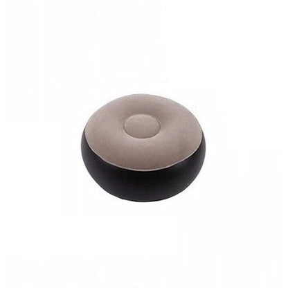 Inflatable Chair Sofa with Footstool – Portable Indoor & Outdoor Recliner Couch with Air Pump (Brown)