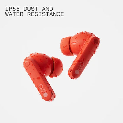 CMF by Nothing Wireless Earbuds with 50 dB Active Noise Cancellation, Hi-Res + LDAC Audio, Smart Dial, Dual Drivers, In-Ear (Dark Grey, Orange, Light Grey)