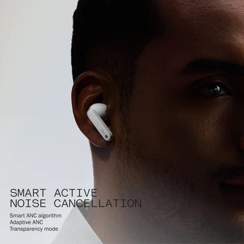 CMF by Nothing Wireless Earbuds with 50 dB Active Noise Cancellation, Hi-Res + LDAC Audio, Smart Dial, Dual Drivers, In-Ear (Dark Grey, Orange, Light Grey)