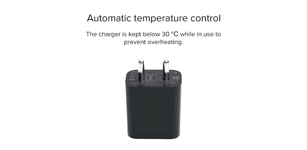 Mi 18W 3A Standard Fast Charger with Qualcomm Quick Charge 3.0