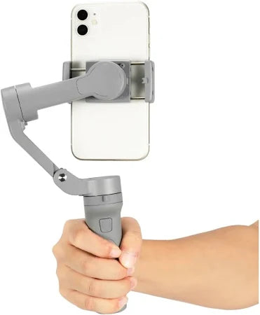 Fitgear FG-F5 3-Axis Foldable Smartphone Gimbal Stabilizer with Tripod – Handheld Vlogging Stabilizer for Face Tracking, Video Recording & YouTube Content Creation (White)