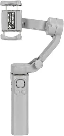 Fitgear FG-F5 3-Axis Foldable Smartphone Gimbal Stabilizer with Tripod – Handheld Vlogging Stabilizer for Face Tracking, Video Recording & YouTube Content Creation (White)