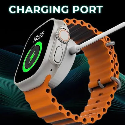 T900 Ultra Smartwatch – 1.95" Screen, BT Calling, Working Crown, Zinc Alloy Frame, 900nits Brightness, AI Voice Assistant, SpO2 Monitoring, 120+ Sports Modes (Black Strap)