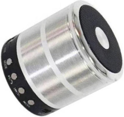 Rock Music RM-887 Bluetooth Wireless Speaker – Portable Compact Speaker with Clear Sound & Strong Bass (Silver)