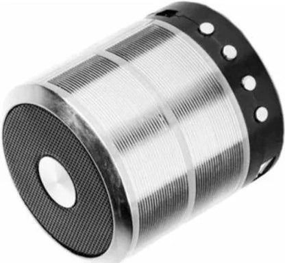 Rock Music RM-887 Bluetooth Wireless Speaker – Portable Compact Speaker with Clear Sound & Strong Bass (Silver)