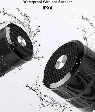 Rock Music RM-887 Bluetooth Wireless Speaker – Portable Compact Speaker with Clear Sound & Strong Bass (Silver)