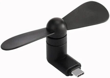 Mini Type-C USB Portable Fan – Compact & Lightweight Cooling Solution (White, Blue, Pink, Green, Black, Orange)
