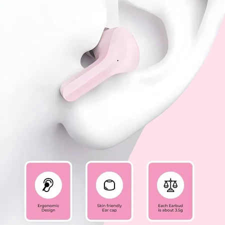 Ultrapods Max TWS Wireless Earbuds – ANC, Bluetooth 5.3, 24H Playtime, Gaming Mode, Built-in HD Mic (Black, White, Blue, Pink, Green)