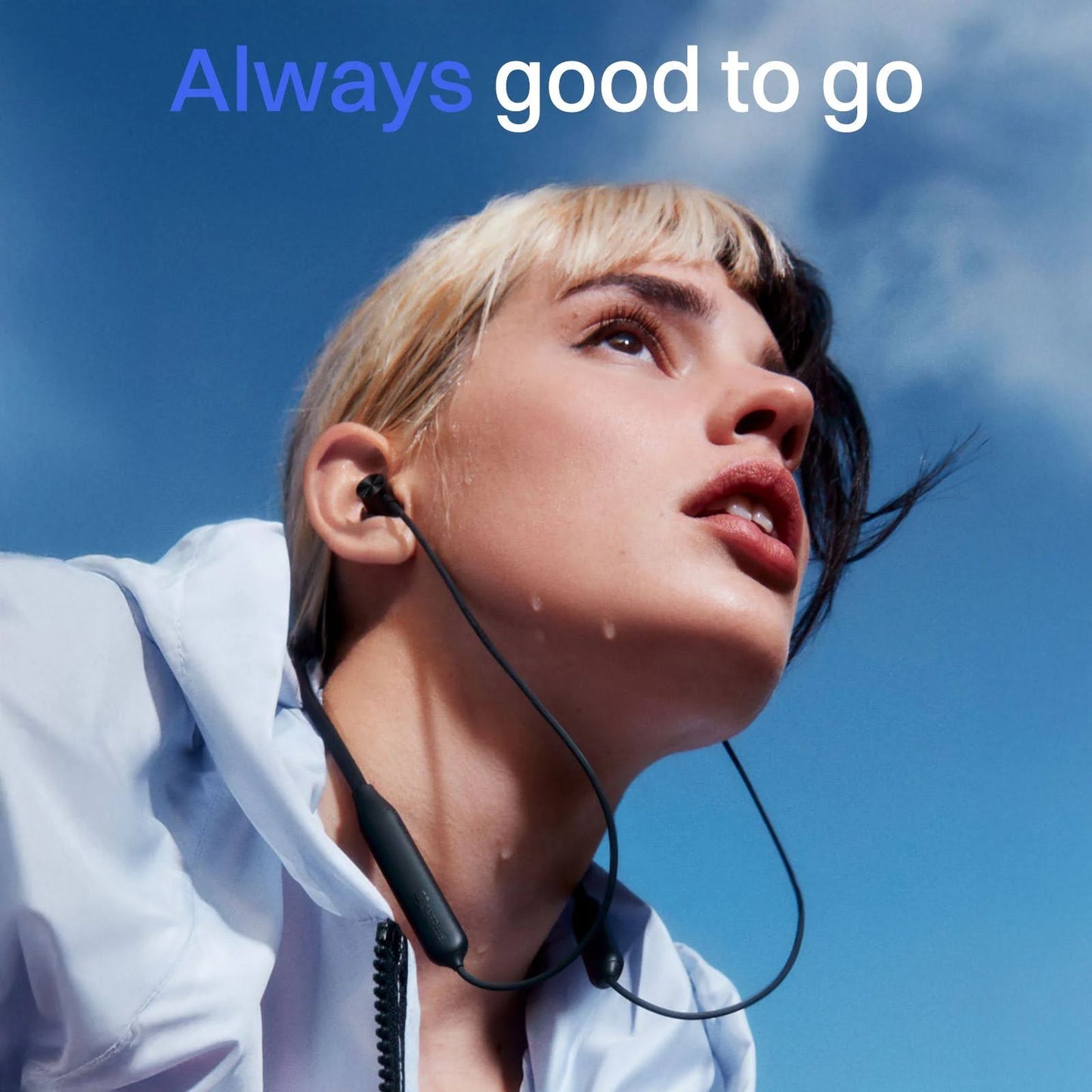 OnePlus Bullets Z2 Wireless Bluetooth Neckband Earphones with Mic – Bombastic Bass, 12.4mm Drivers, 10-Min Quick Charge, 20H Music, 30H Battery (Beam Blue)