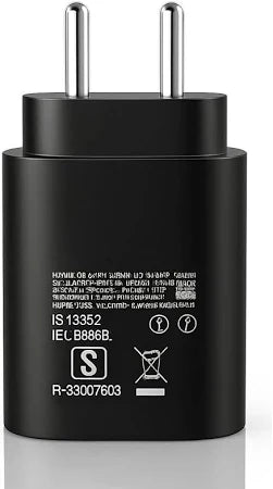 Samsung 25W Super Fast Charging USB-C PD Charger Adapter – Type-C Fast Charge Wall Charger (Black)
