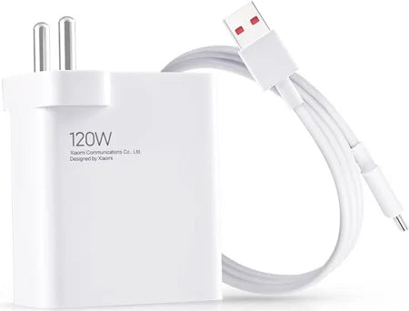 Xiaomi 120W HyperCharge Adapter Combo with USB-C Cable (White)