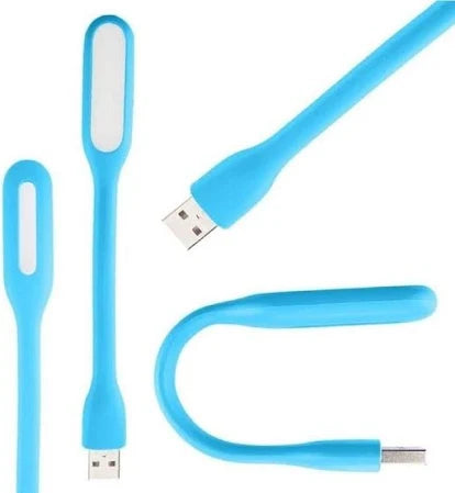 Flexible USB LED Light – Bendable & Portable Lighting for Laptop, Power Bank, PC, or Desk (Blue, White, Green, Orange, Pink)