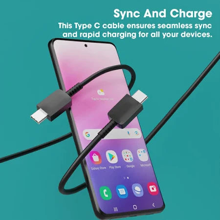 SAMSUNG 5A USB-C to USB-C Fast Charging Cable (Black)