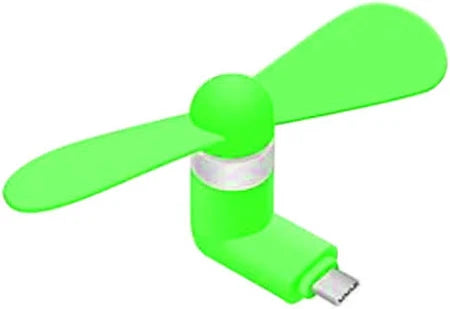 Mini Type-C USB Portable Fan – Compact & Lightweight Cooling Solution (White, Blue, Pink, Green, Black, Orange)