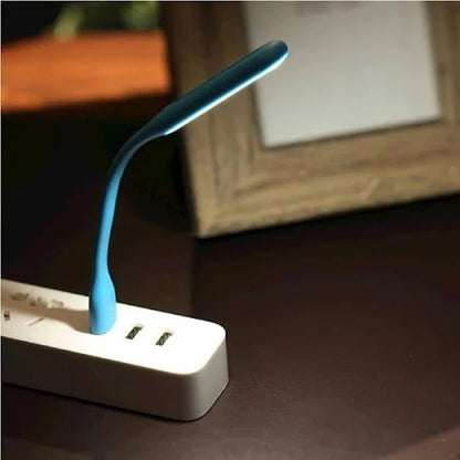 Flexible USB LED Light – Bendable & Portable Lighting for Laptop, Power Bank, PC, or Desk (Blue, White, Green, Orange, Pink)