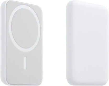 MagSafe Battery Pack – Magnetic Wireless Power Bank for iPhone with Fast Charging, Slim & Portable Design (White)