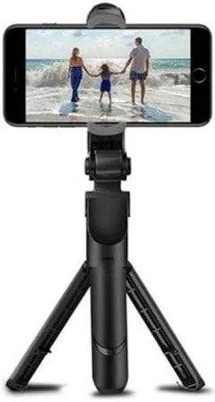 R1s 3-in-1 Professional Selfie Stick & Portable Tripod Stand for Mobile Phones – Perfect for Vlogging, Travel and YouTube – Compatible with All Smartphones (70 cm, Black)